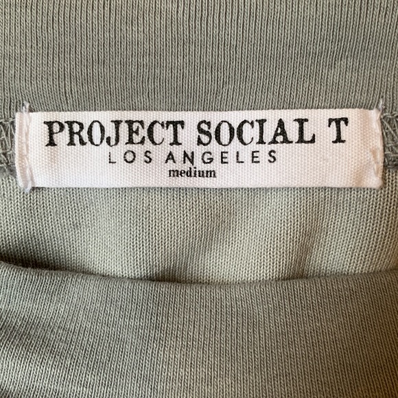 Project Social T Ludlow Gray Crewneck Velour Sweatshirt - Picture 7 of 10